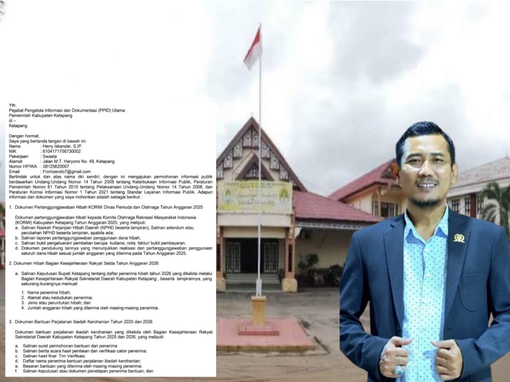 DIBUKA: Herry Iskandar Minta Dokumen Lengkap Pokir Ketua DPRD Ketapang — Masyarakat Berhak Tahu Ke Mana Dana Aspirasi Dialokasikan