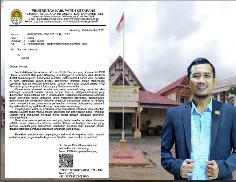 DATA POKIR KETUA DPRD BELUM DIBUKA — PPID Ketapang Perpanjang Waktu, Heri Iskandar: Ada Kesan Enggan Membuka Informasi