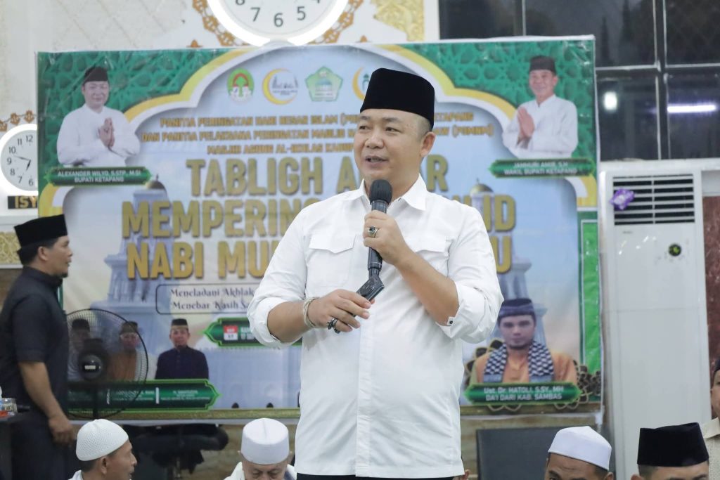 HADIRI MAULID NABI MUHAMMAD SAW, BUPATI KETAPANG AJAK MASYARAKAT TELADANI AKHLAK RASULULLAH